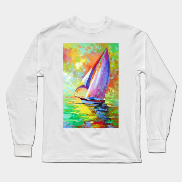 Fresh breeze in the sea Long Sleeve T-Shirt by OLHADARCHUKART